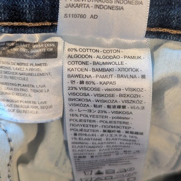 Levi's Classic Straight Fit Jeans Womens 29 (8 Short) Mid Rise Medium Wash 90s - Picture 13 of 13